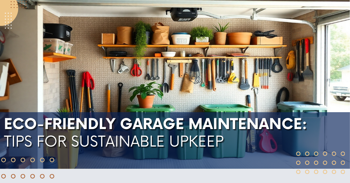 Eco-Friendly Garage Maintenance: Tips for Sustainable Upkeep