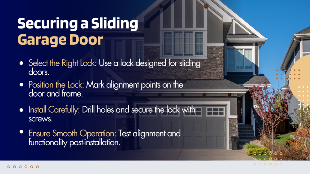 Securing a Sliding Garage Door